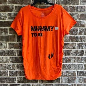 Mummy To Be Halloween Maternity Shirt Size -Medium NWT
